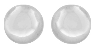 Sterling silver Tiffany 10mm ball stud earrings