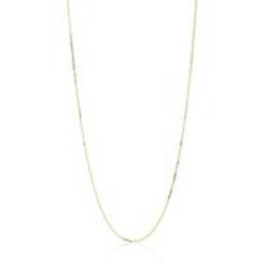 14kt yellow gold 22" adjustable chain.
