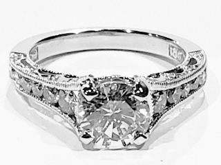 Platinum Tacori diamond engagement ring.