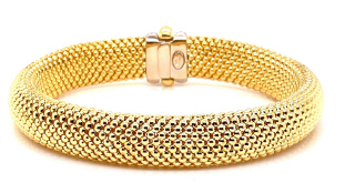 18kt yellow and white gold flexible diamond bracelet