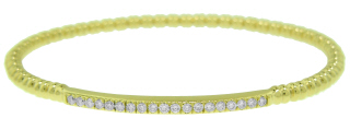 18kt yellow gold flexible diamond bracelet