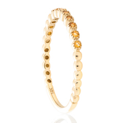 14kt yellow gold citrine band