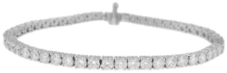 18kt white gold diamond tennis bracelet