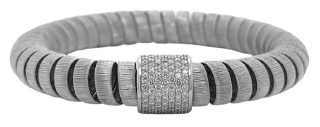 18kt white gold stretchy diamond bracelet
