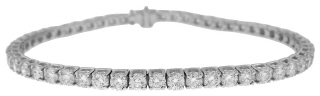 18kt white gold diamond tennis bracelet