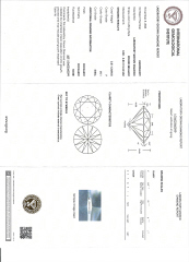 Lab Grown: 14kt white gold 3-prong martini style lab grown diamond stud earrings. 2/5.04tw