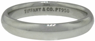 Platinum "Tiffany & Co." gent wedding band.