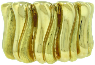 18kt yellow gold wide bracelet (105.8dwt)