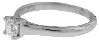 Platinum Tiffany Lucida diamond engagement ring