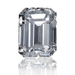 Emerald cut diamond 1.01ct F/I-1 GIA