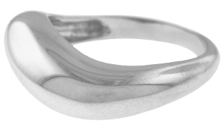 14kt white gold twist ring