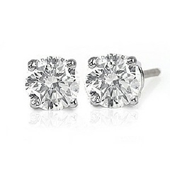 14kt white gold diamond stud earrings 2/.89tw I-J/SI1