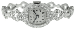 Platinum ladies Lyceum diamond bracelet watch 5.75"