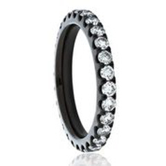 Platinum diamond eternity band.