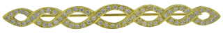 18kt yellow gold diamond bar pin