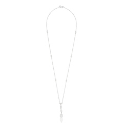 18kt white gold diamond necklace