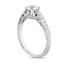 Platinum OEC diamond ring.