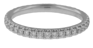 18kt white gold diamond eternity band