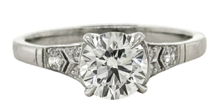 Platinum diamond engagement ring