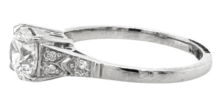 Platinum diamond engagement ring