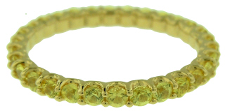 14kt yellow gold yellow sapphire eternity band