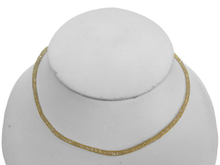 14kt yellow gold CZ necklace