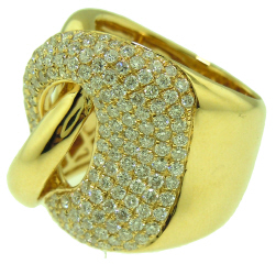 18kt yellow gold diamond ring