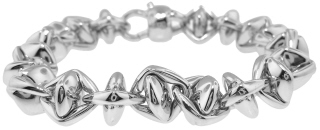 18kt white gold Chimento heavy link bracelet