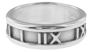 Silver Tiffany Atlas design ring