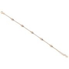 14kt yellow gold sapphire and diamond evil eye bracelet