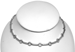 18kt white gold diamond necklace