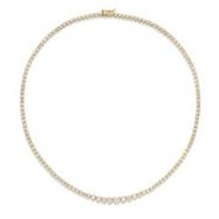 14kt yellow gold dainty diamond necklace