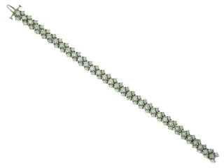 Platinum diamond bracelet