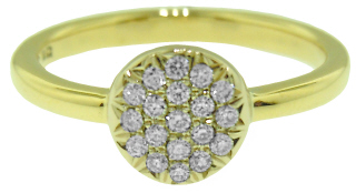 18kt yellow gold diamond ring