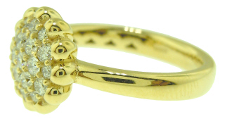 18kt yellow gold diamond ring