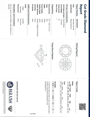 Loose round diamond 1.30ct L-SI2 EGL Report#400153287D