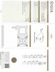 Loose princess cut diamond 1.03ct H-VS1 GIA Rpt#11353569