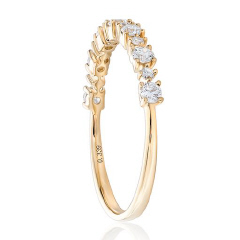 14kt yellow gold diamond band.