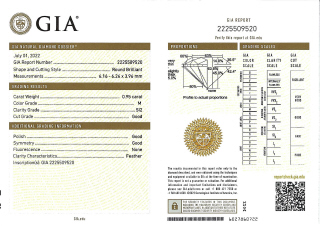 Loose Round Diamond .95ct M-SI2 GIA