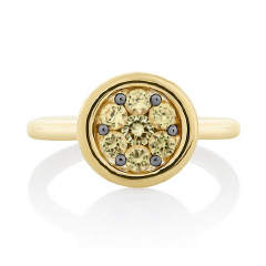 18kt yellow gold yellow sapphire ring