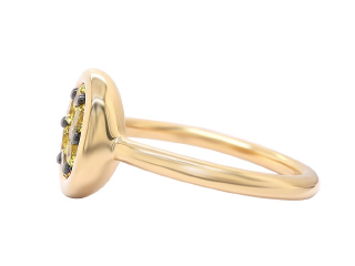 18kt yellow gold yellow sapphire ring