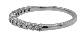 14kt white gold diamond band