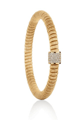 18kt yellow gold stretchy diamond bracelet