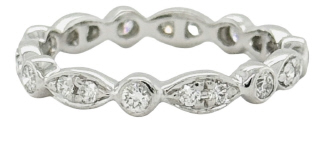 Platinum diamond eternity band.