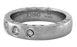 18kt white gold diamond band