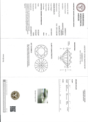 Lab Grown: 14kt white gold 3 prong lab grown round diamond stud earrings with jumbo backs 6.03 tw