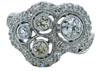 Platinum OEC diamond ring