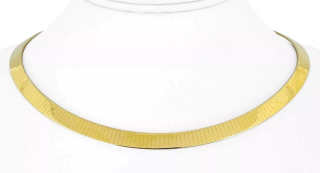 14kt yellow gold 6mm omega necklace