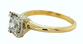 14kt two-tone OEC diamond ring