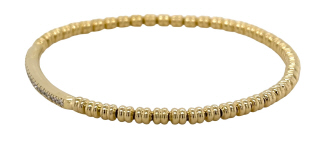 18kt yellow gold flexible diamond bracelet